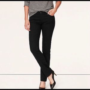 Ann Taylor Loft black skinny jeans, size 6